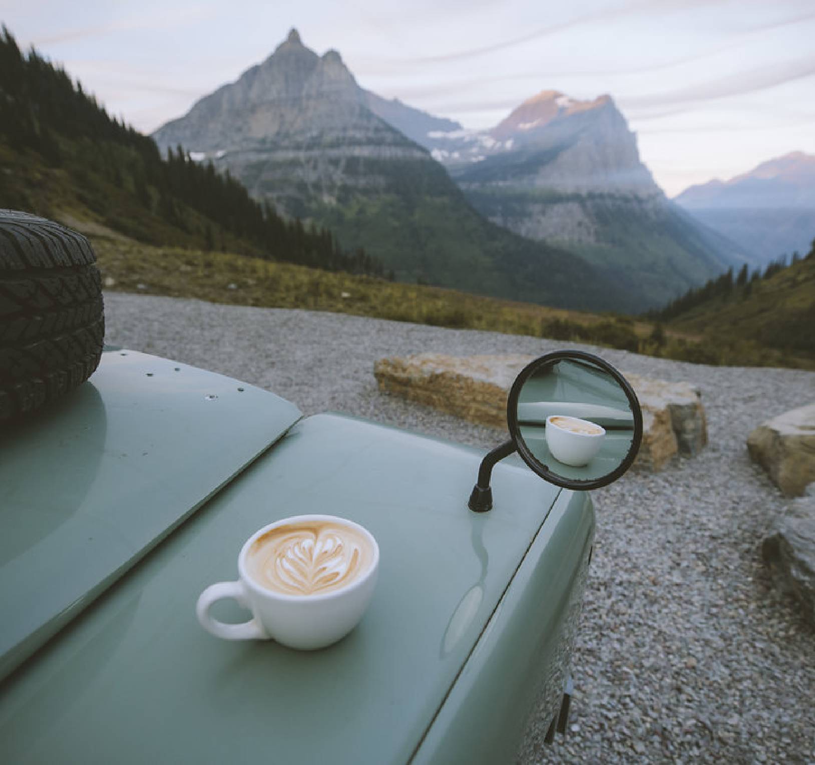 coffee on truck