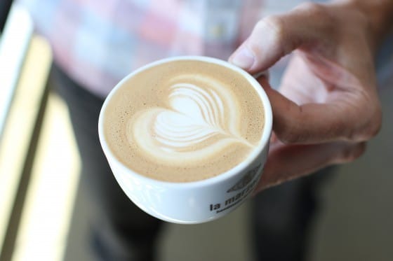 latte art, heart