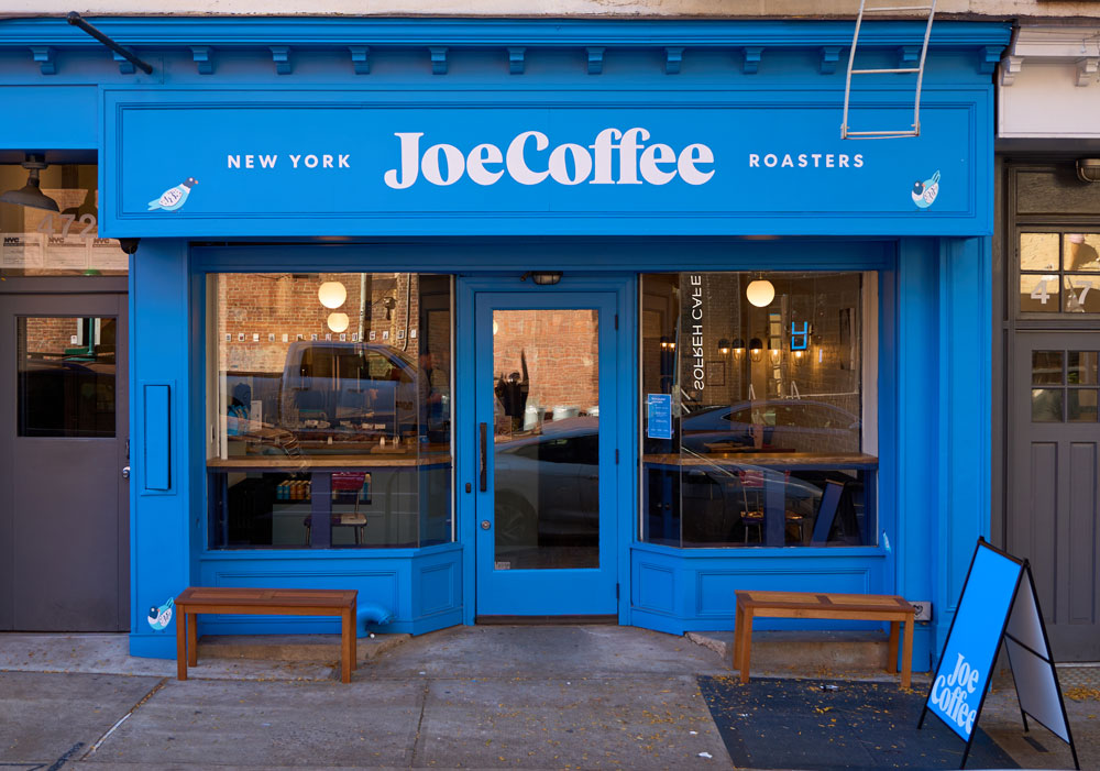 the storefront for Joe Coffee on Bergen Street