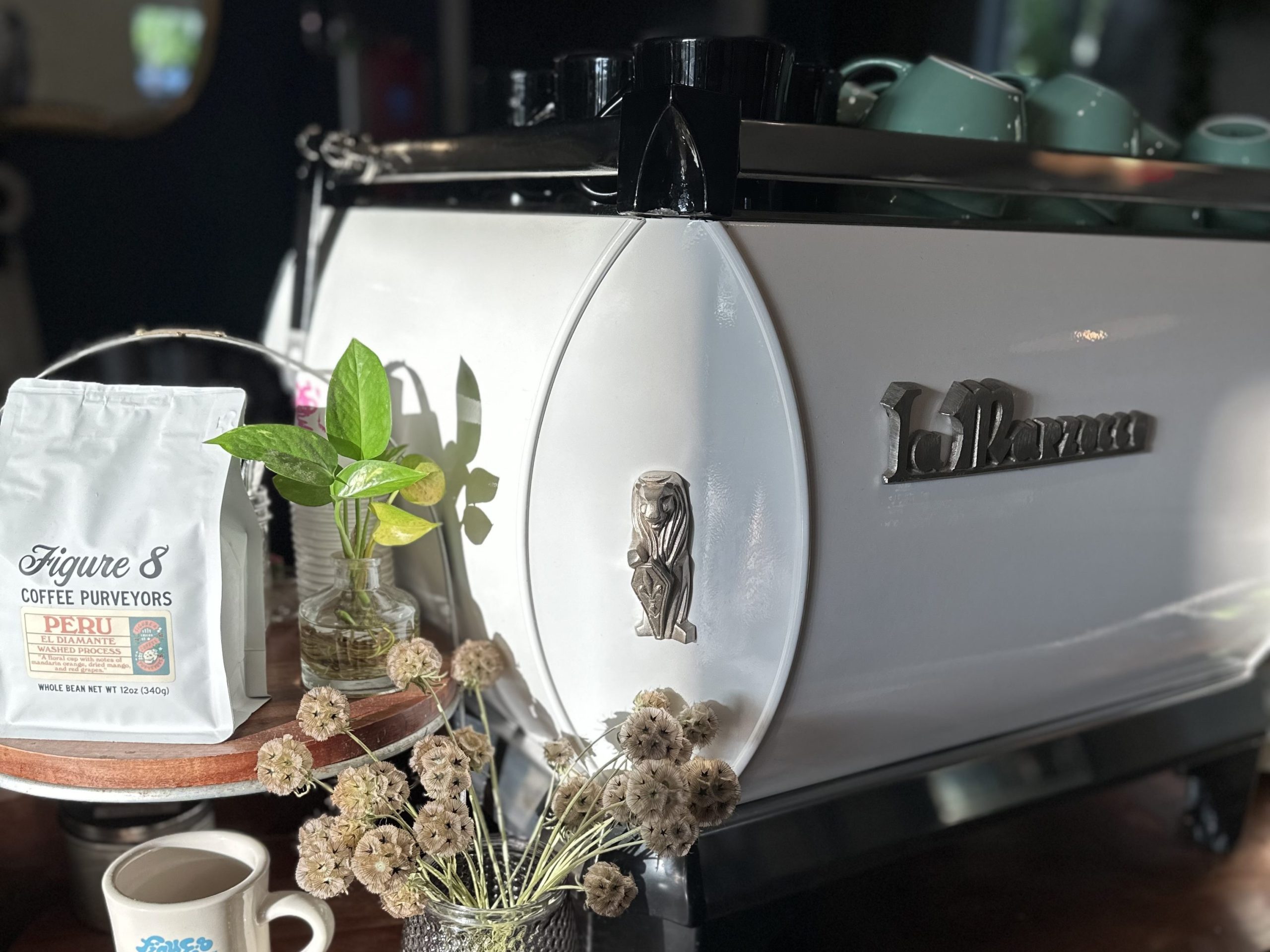 a white la marzocco GB5