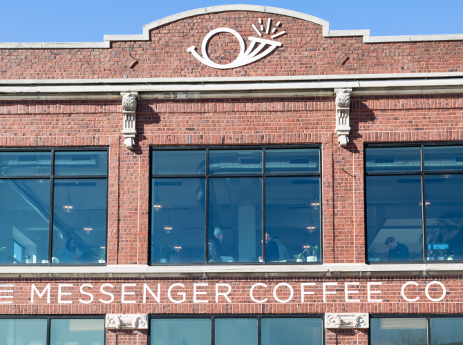 the front of messenger coffee