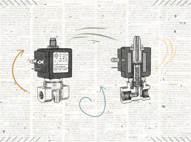 an illustration of a solenoid valve