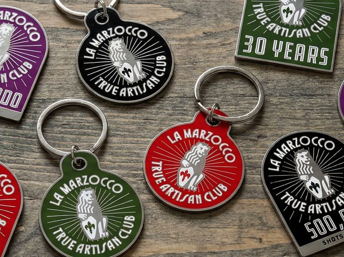 True artisan club magnets and keychains