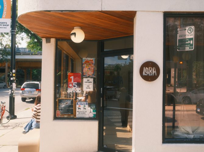 the storefront of loba coffee+pastry